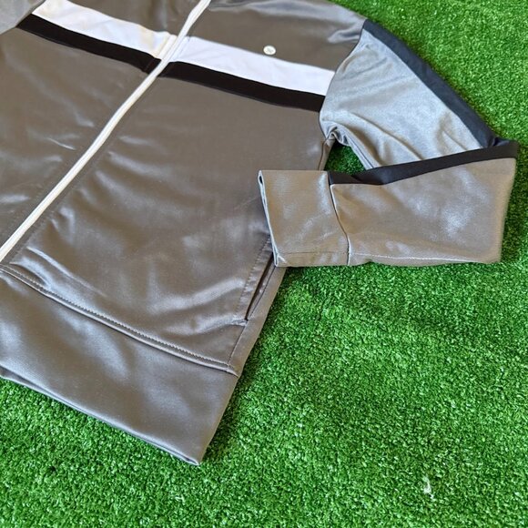 RBX kids Mock Neck Pocket Zip Up Tricot Track Jacket Athletic Sweatshirt Size 8 - Picture 3 of 12